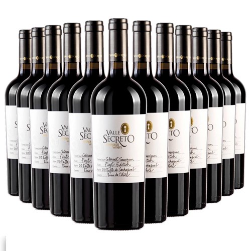 Case of 12 Valle Secreto First Edition Cabernet Sauvignon 75cl Red Wine